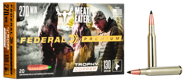 Federal Büchsenmunition Premium .270 Win. 8,4g Trophy Copper