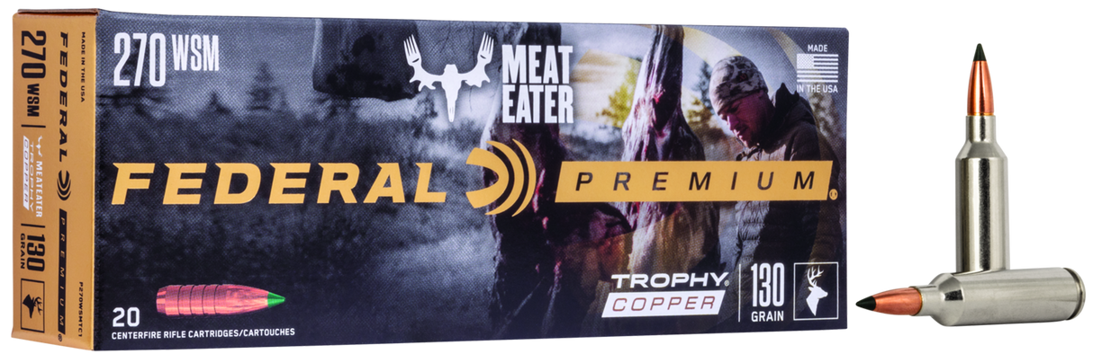 Federal Büchsenmunition Premium .270 WSM 8,4g Trophy Copper