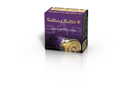 S&B Schrotmunition 12/70 28,00g 3,30mm Steel Shot