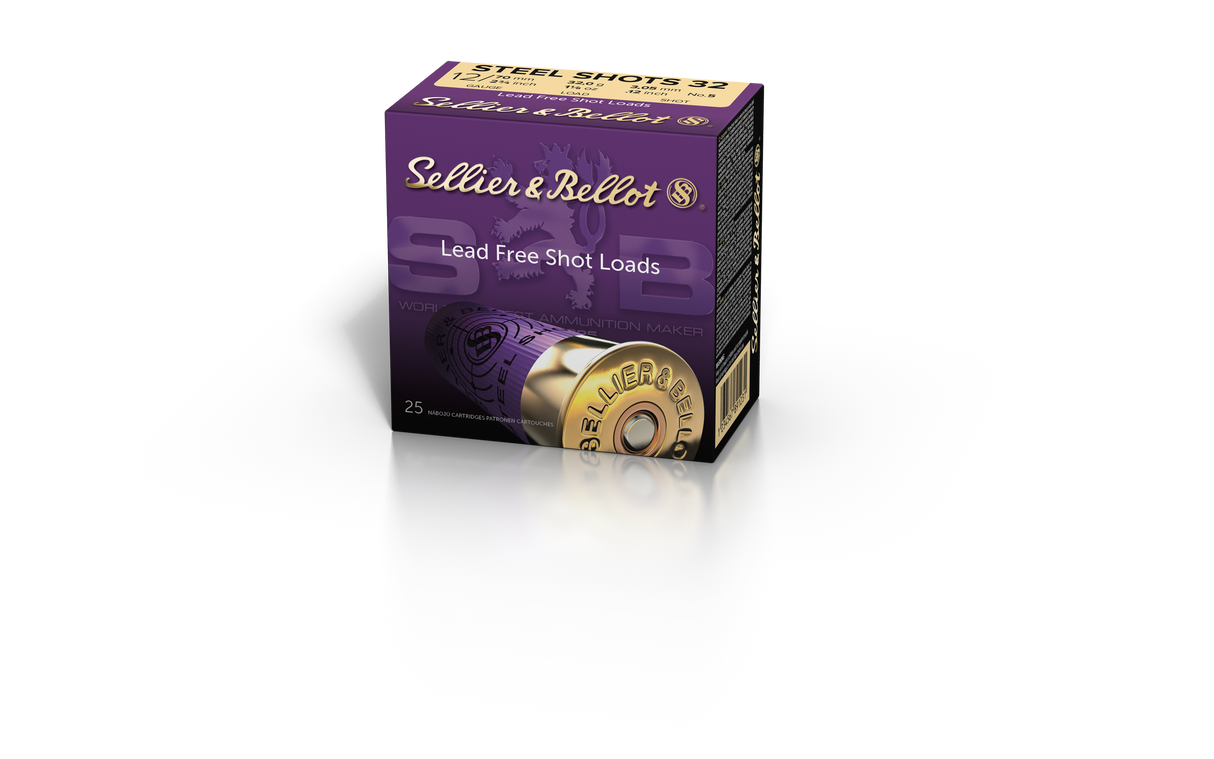 Sellier & Bellot Schrotmunition 12/70 32g 4,06mm Steel Shot