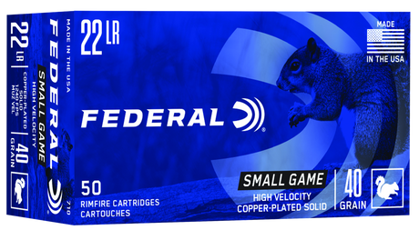 Federal Kleinkalibermunition .22 LR 2,6g Copper Plated Round Nose Game Shok