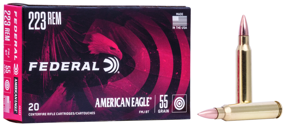 Federal Büchsenmunition American Eagle .223 Rem 3,6g Full Metal Jacket Boat Tail