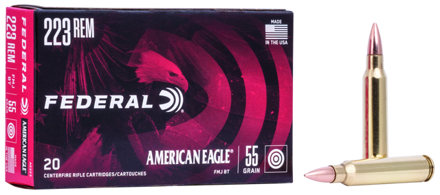 Federal Büchsenmunition American Eagle .223 Rem 3,6g Full Metal Jacket Boat Tail