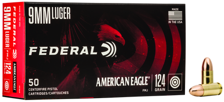 Federal Pistolenmunition American Eagle 9 x 19 8g Full Metal Jacket