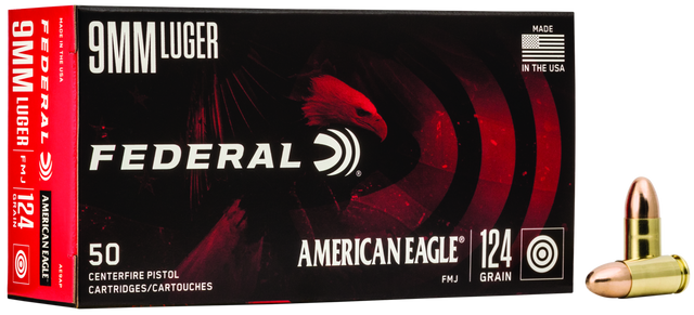 Federal Pistolenmunition American Eagle 9 x 19 8g Full Metal Jacket