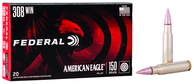 Federal Büchsenmunition American Eagle .308 Win. 9,7g Full Metal Jacket Boat Tail