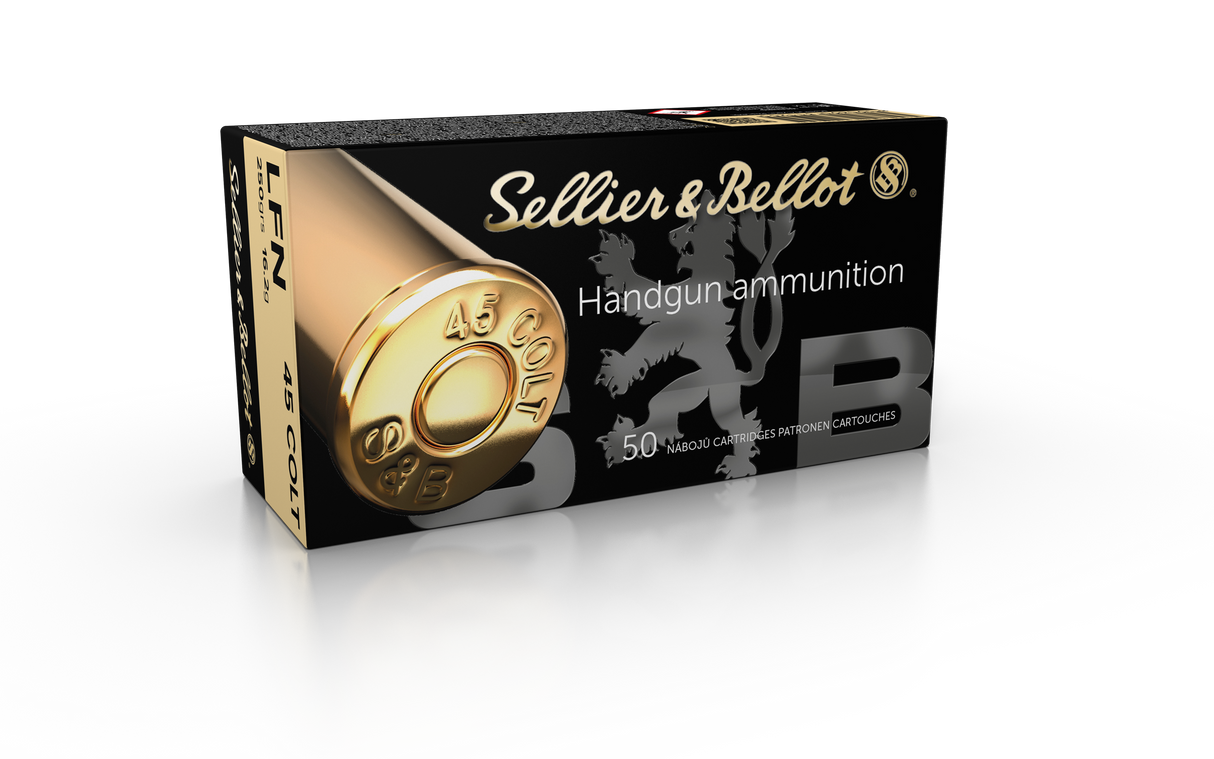 Sellier & Bellot Revolvermunition .45 Colt 16,1g Lead Flat Nose