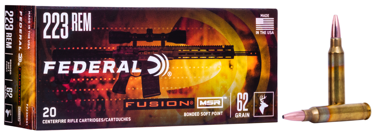 Federal Büchsenmunition .223 Rem 4g Fusion Soft Point MSR