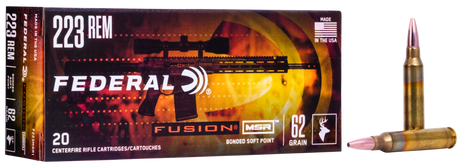 Federal Büchsenmunition .223 Rem 4g Fusion Soft Point MSR