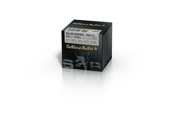 Sellier & Bellot Büchsenmunition .30-06 Spring 9,55g Full Metal Jacket Schüttpackung mit 50 Stüc