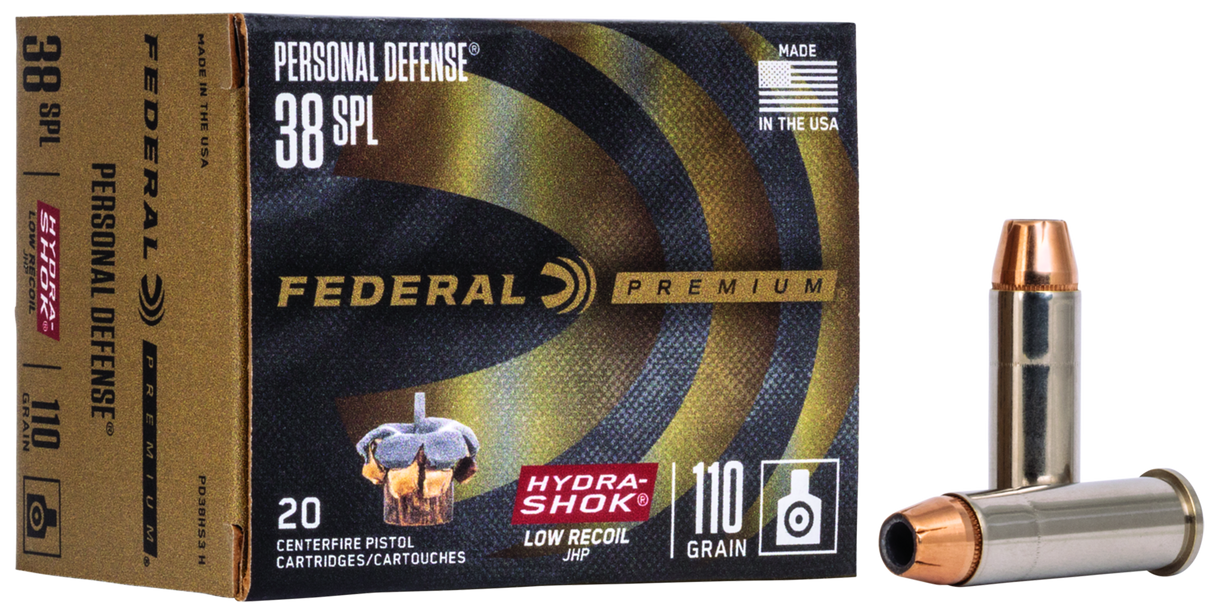 Federal Revolvermunition Premium .38 Special 7,1g Hydra-Shok Jacketed Hollow Point