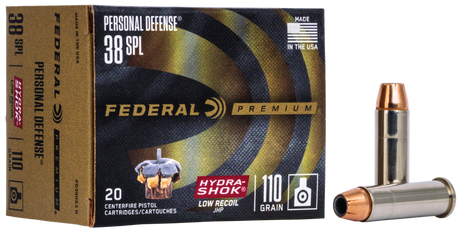 Federal Revolvermunition Premium .38 Special 7,1g Hydra-Shok Jacketed Hollow Point