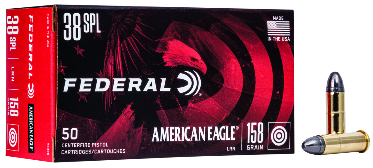 Federal Revolvermunition American Eagle .38 Special 10,2g Lead Round Nose