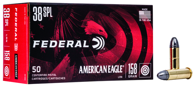 Federal Revolvermunition American Eagle .38 Special 10,2g Lead Round Nose