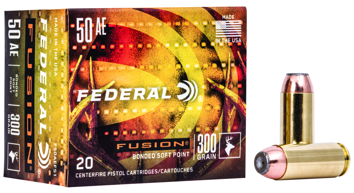 Federal Pistolenmunition .50 AE 19,4g Fusion Soft Point