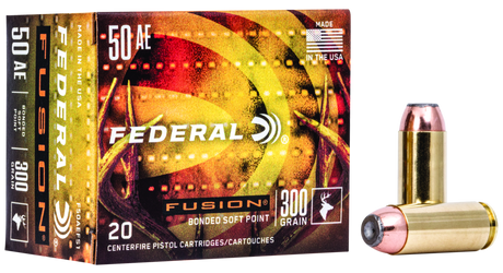 Federal Pistolenmunition .50 AE 19,4g Fusion Soft Point