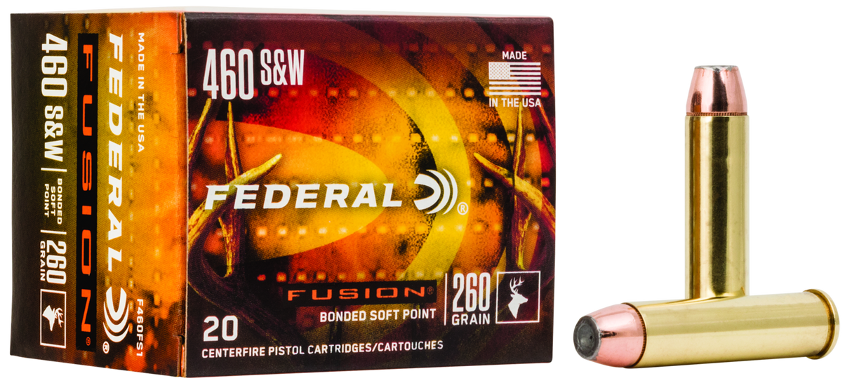 Federal Revolvermunition .460 S&W Mag. 16,8g Fusion Soft Point