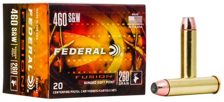 Federal Revolvermunition .460 S&W Mag. 16,8g Fusion Soft Point