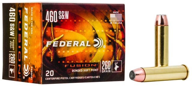 Federal Revolvermunition .460 S&W Mag. 16,8g Fusion Soft Point