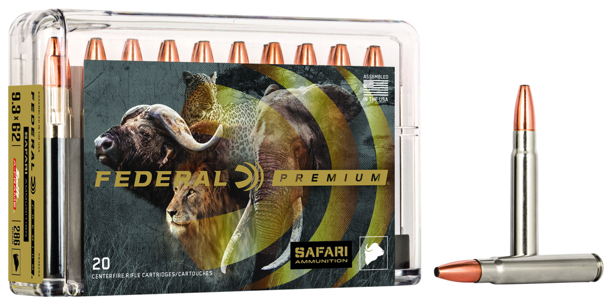 Federal Büchsenmunition Premium 9,3 x 62 18,5g Swift A-Frame Cape Shok