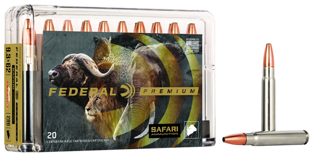 Federal Büchsenmunition Premium 9,3 x 62 18,5g Swift A-Frame Cape Shok