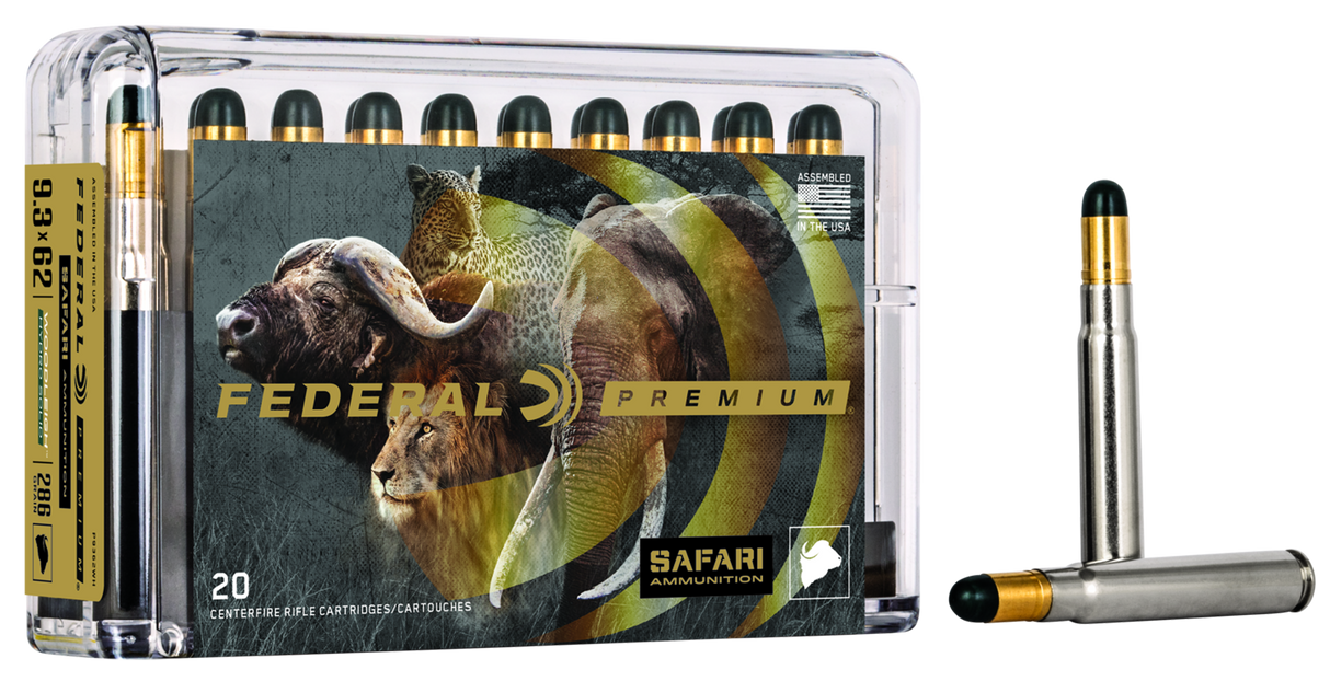 Federal Büchsenmunition Premium 9,3 x 62 18,5g Woodleigh Hydro Solid Cape Shok