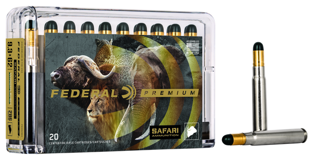 Federal Büchsenmunition Premium 9,3 x 62 18,5g Woodleigh Hydro Solid Cape Shok