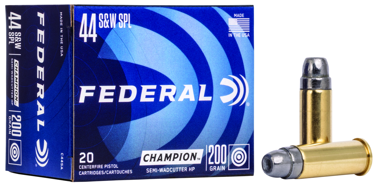 Federal Revolvermunition .44 S&W Special 13g Semi-Wadcutter Hollow Point Champion Training