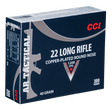CCI Kleinkalibermunition .22 LR 2,6g Copper Plated Round Nose AR Tactical