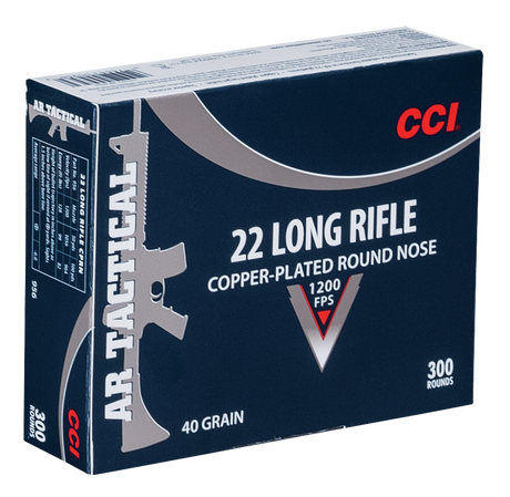 CCI Kleinkalibermunition .22 LR 2,6g Copper Plated Round Nose AR Tactical