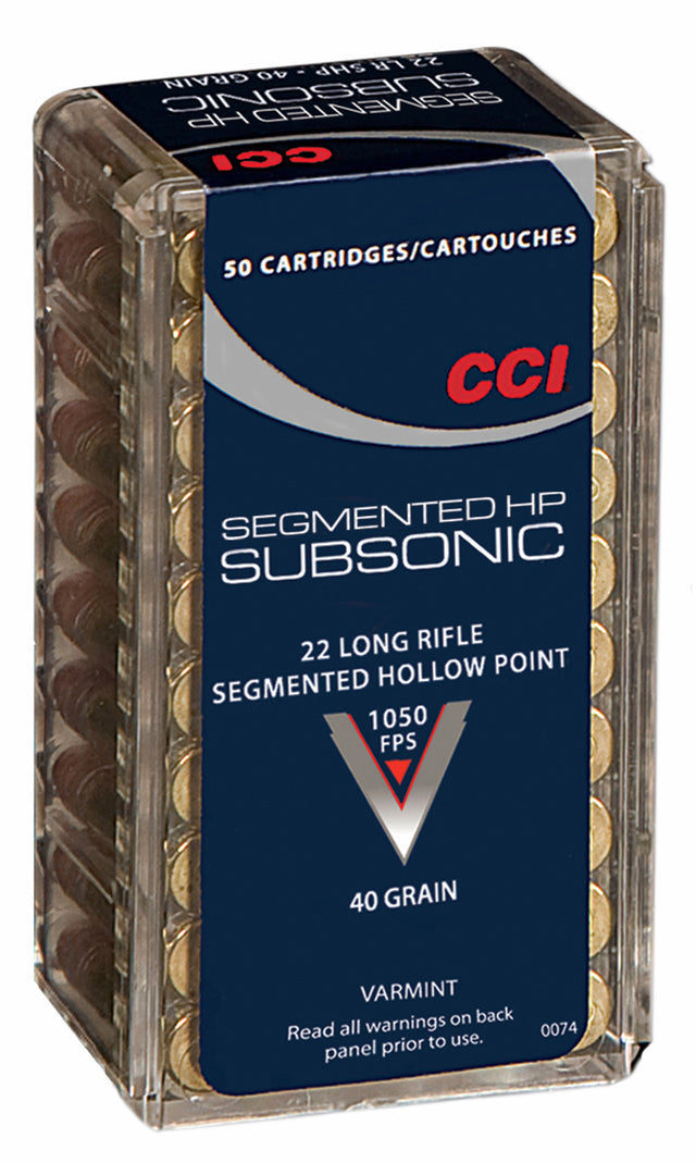 CCI Kleinkalibermunition .22 LR 2,6g Segmented Hollow Point