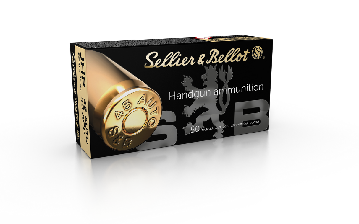 Sellier & Bellot Pistolenmunition .45 Auto 14,9g Jacketed Hollow Point