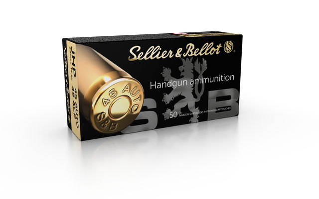 Sellier & Bellot Pistolenmunition .45 Auto 14,9g Jacketed Hollow Point