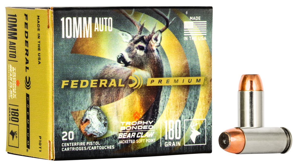 Federal Pistolenmunition Premium 10 mm Auto 11,7g Bonded Soft Point Vital Shok
