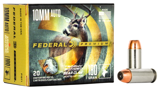 Federal Pistolenmunition Premium 10 mm Auto 11,7g Bonded Soft Point Vital Shok