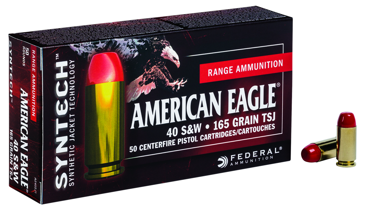 Federal Pistolenmunition American Eagle .40 S&W 10,7g Syntech Jacket Flat Nose