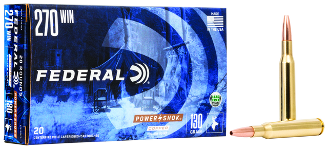Federal Büchsenmunition .270 Win. 8,4g Copper Hollow Point Power Shok