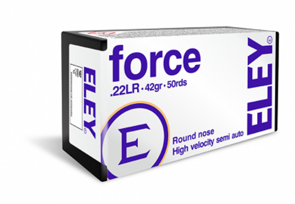 Eley Kleinkalibermunition .22 LR 2,7g Round Nose Force High Velocity