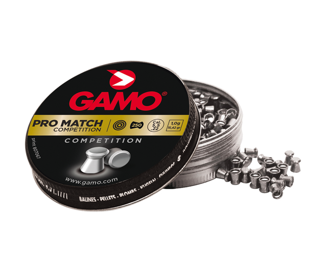 Gamo Luftdruckmunition Pro Match 5,5 mm Silber 250 Stück
