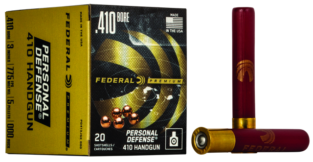 Federal Schrotmunition 410/76 Personal Defense, 000 Buck 5 Pellets