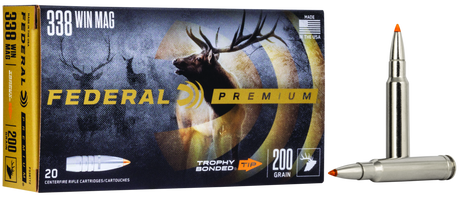 Federal Büchsenmunition Premium .338 Win. Mag. 13g Trophy Bonded Tip Vital Shok
