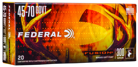 Federal Büchsenmunition .45-70 Gov 19,4g Fusion Soft Point