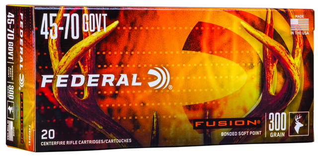 Federal Büchsenmunition .45-70 Gov 19,4g Fusion Soft Point