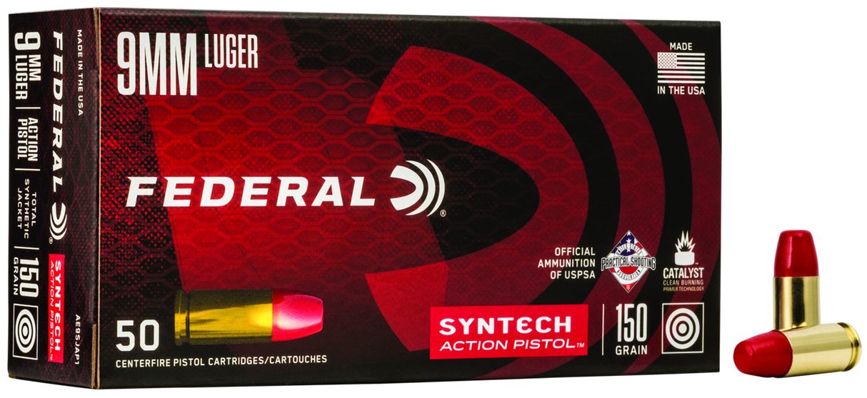 Federal Pistolenmunition American Eagle 9 x 19 10g Syntech Jacket Flat Nose