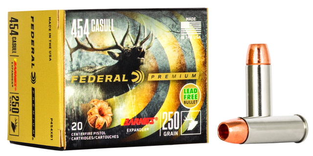 Federal Büchsenmunition Premium .454 Casull 16,2g Barnes Expander Vital Shok