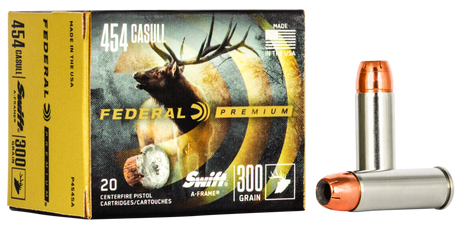 Federal Büchsenmunition Premium .454 Casull 19,4g Swift A-Frame Vital Shok