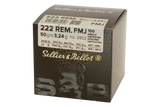 Sellier & Bellot Büchsenmunition .222 Rem. 3,24g Full Metal Jacket Schüttpackung mit 100 Stück
