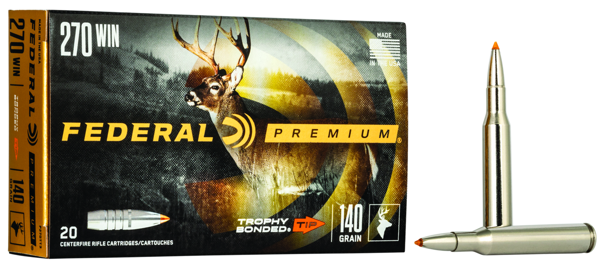 Federal Büchsenmunition Premium .270 Win. 9,1g Trophy Bonded Tip Vital Shok