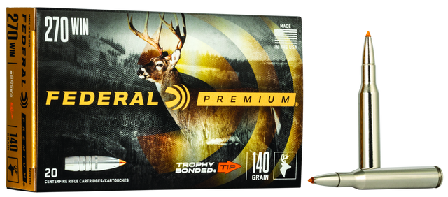 Federal Büchsenmunition Premium .270 Win. 9,1g Trophy Bonded Tip Vital Shok