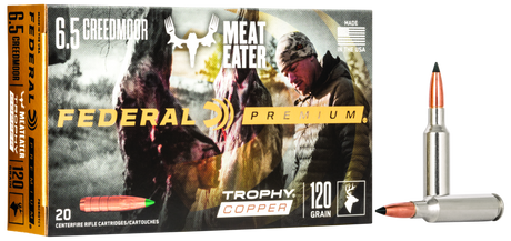 Federal Büchsenmunition Premium 6,5 mm Creedmoor 7,8g Trophy Copper Vital Shok